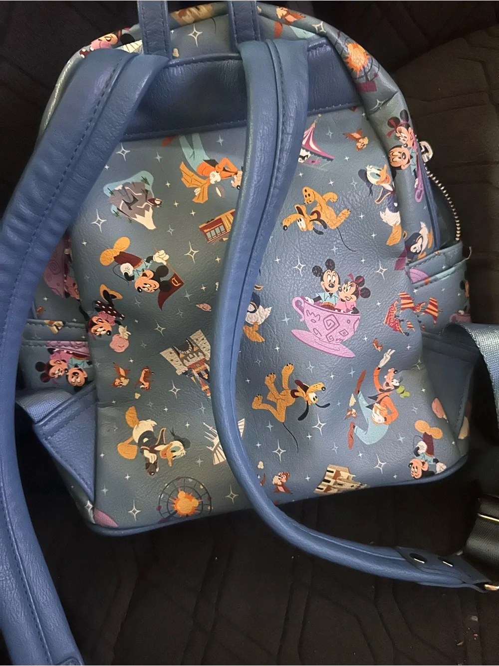 Loungefly Blue Disney Character Mini Backpack